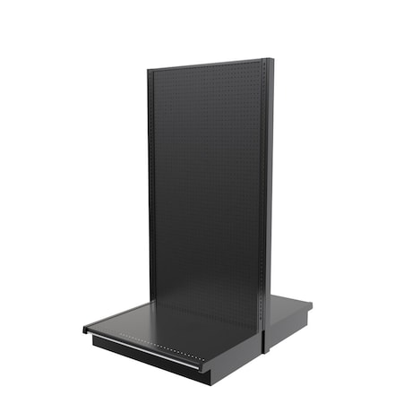 Lozier Gondola Island Display Starter, Black 36W 72H 25D P375T-ST